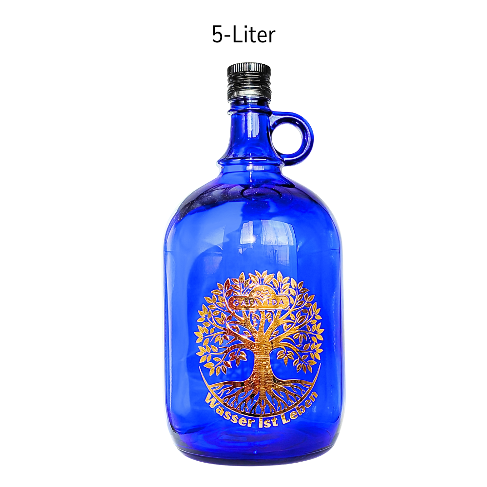Glasflasche "Lebensbaum" - 5 Liter